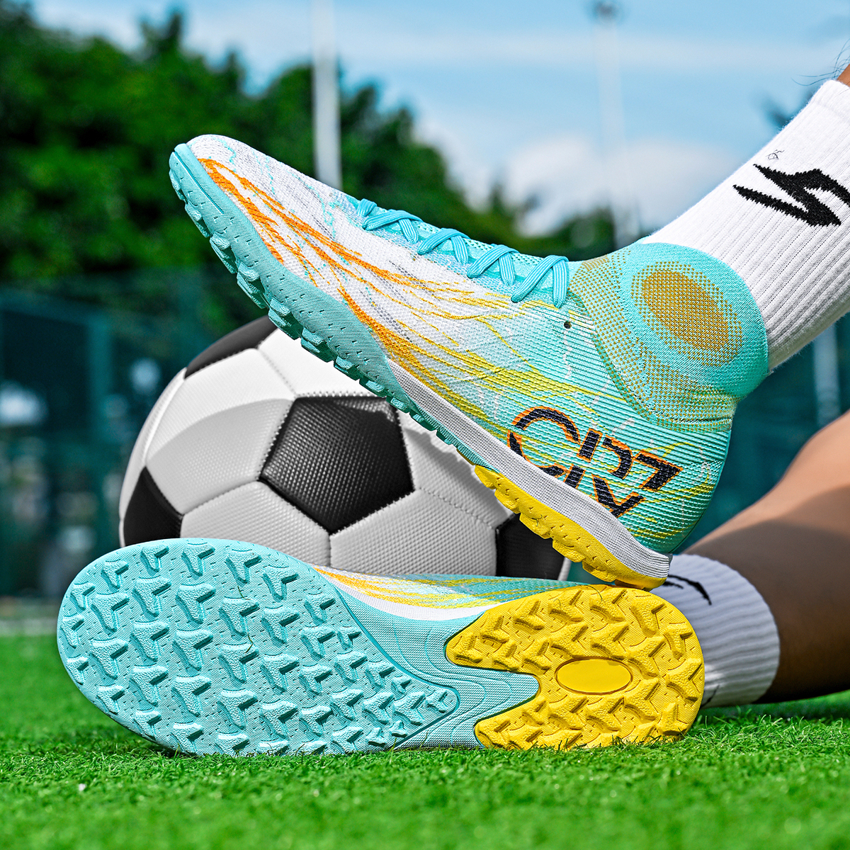 305S-TPU Upper Turf Soccer Cleats Sizes 35-45 — 9