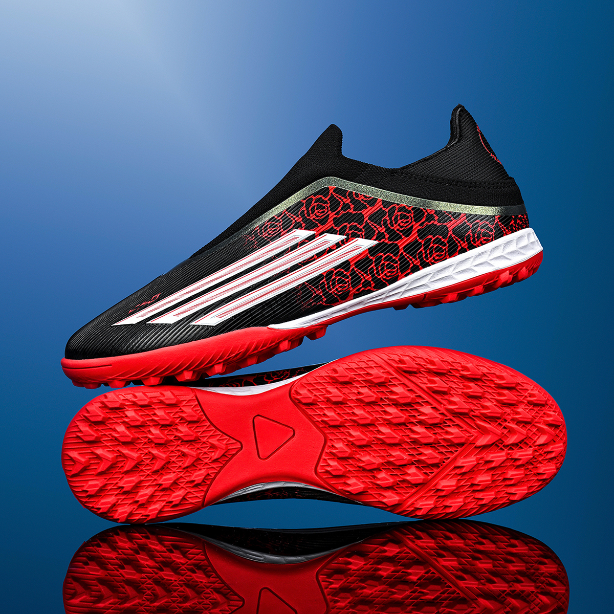 8553S-Stock Slip-on TF Football Shoes,EU Sizes 33-45 — 2
