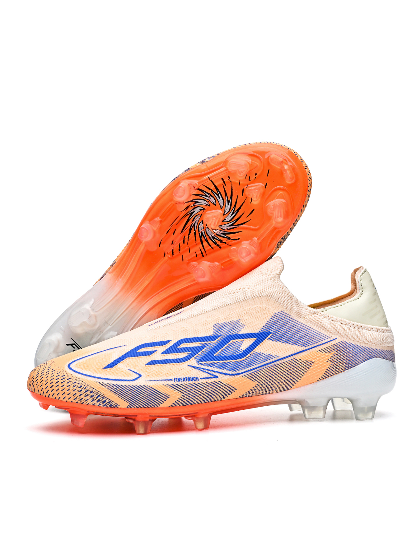 T29C-Stock Low-cut Slip-on Firm Ground Football Shoes,EU Sizes 35-45 — 5