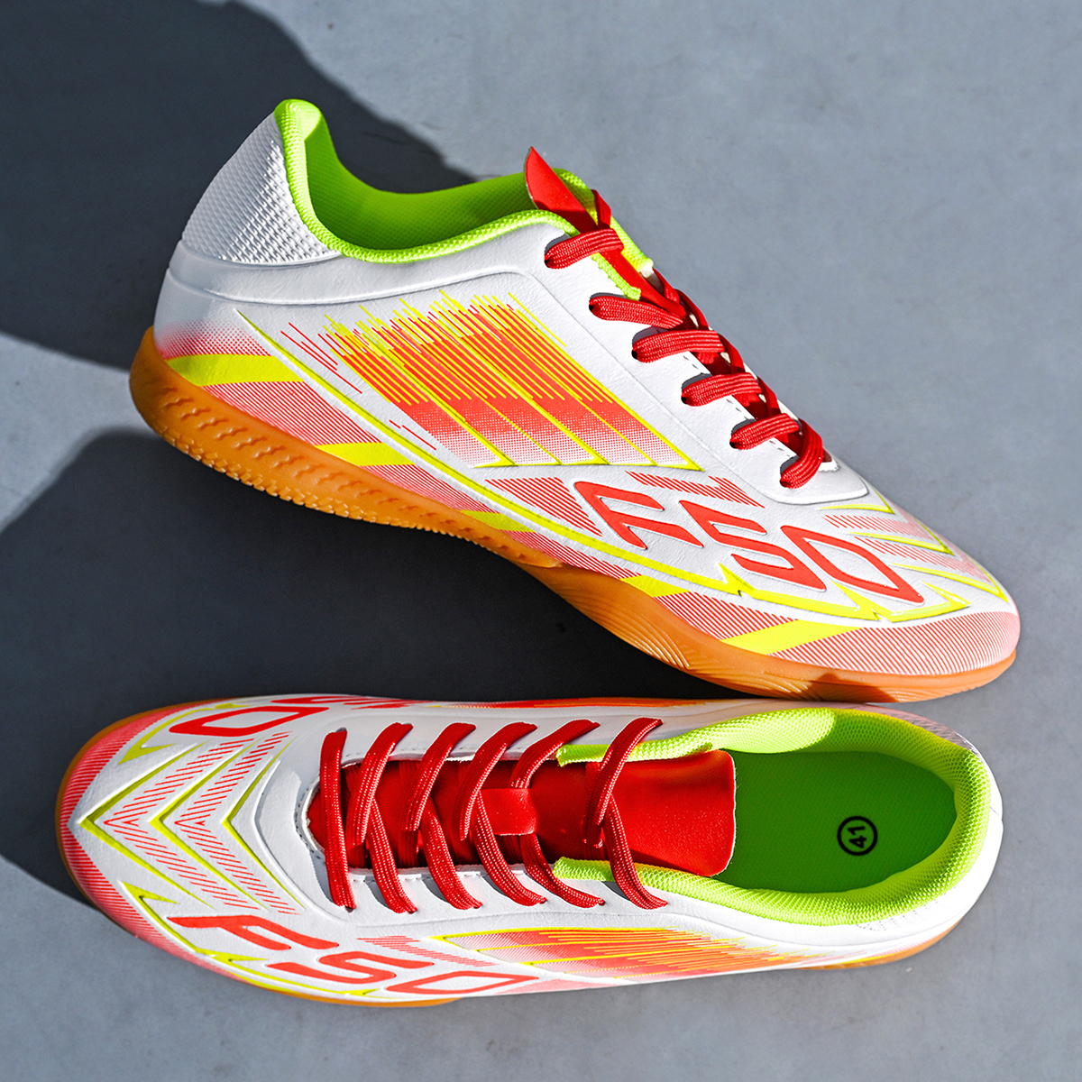 DF002P-Stock Lace-up IC Football Shoes,EU Sizes 35-45 — 5