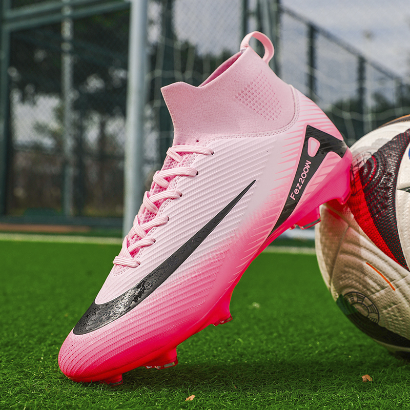 1688C-High-Cut Long-Stud Soccer Cleats with PU Upper, Sizes 32-45 — 6