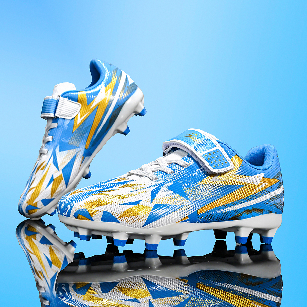 2208C-PU Upper Long Stud Soccer Cleats for Kids Sizes 26-38 — 12