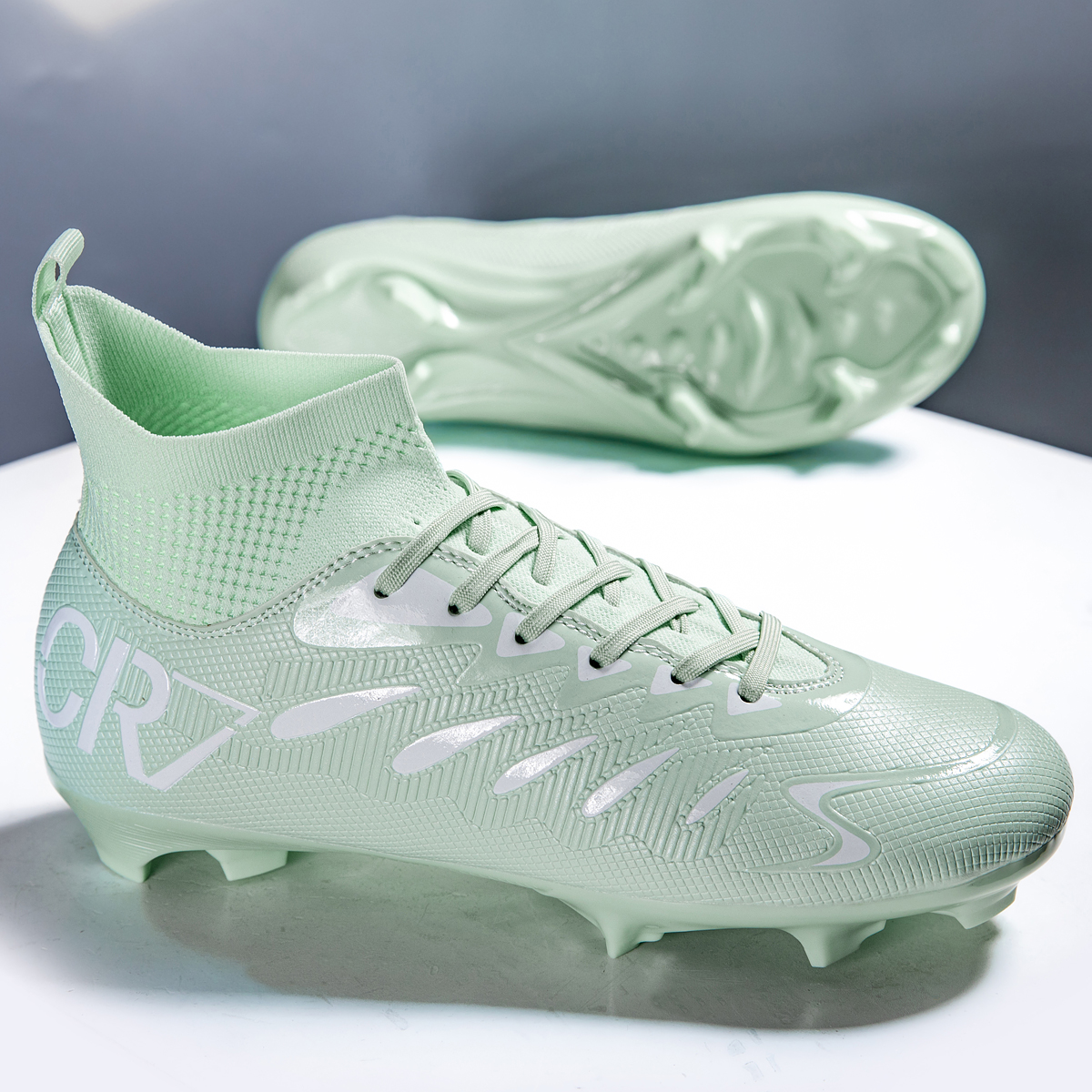 7001C-Stock High Top FG Football Shoes,EU Sizes 38-45 — 1