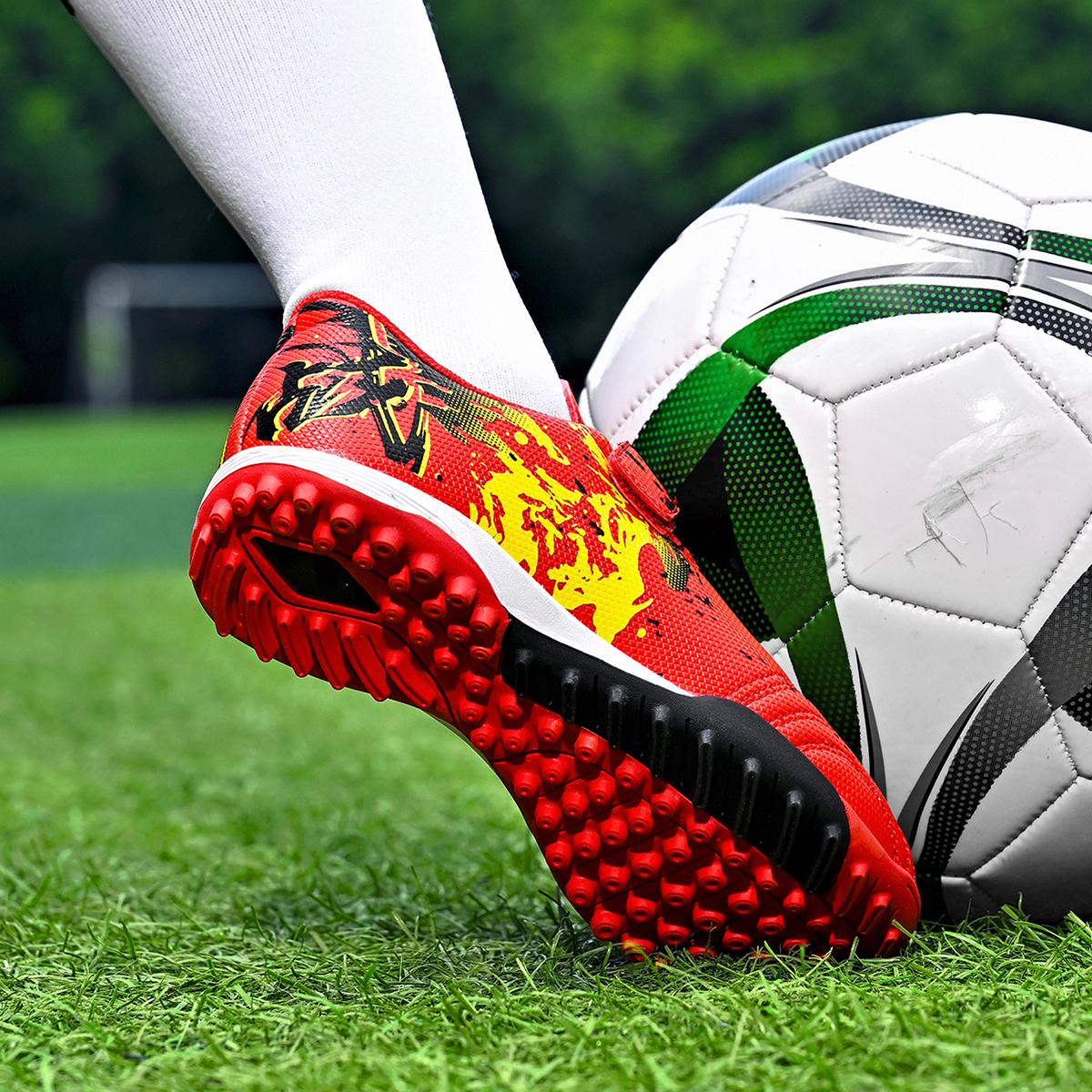 2370S-Kids' PU Upper Turf Soccer Cleats Sizes 30-38 — 10