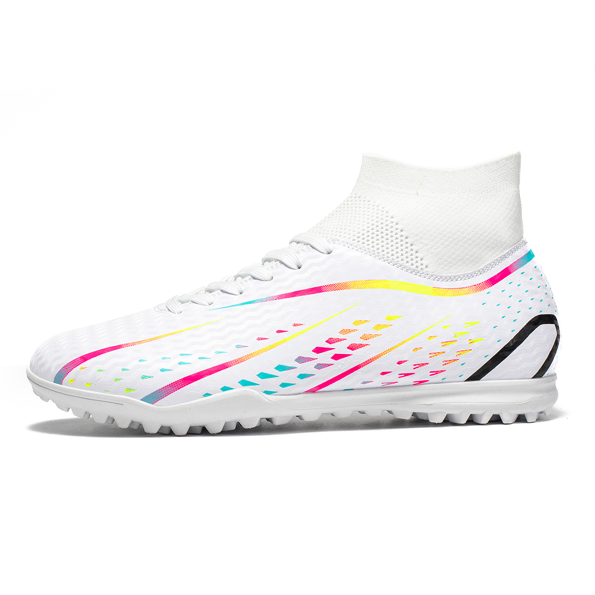 8070S-Stock High Top TF Football Shoes,EU Sizes 38-45
