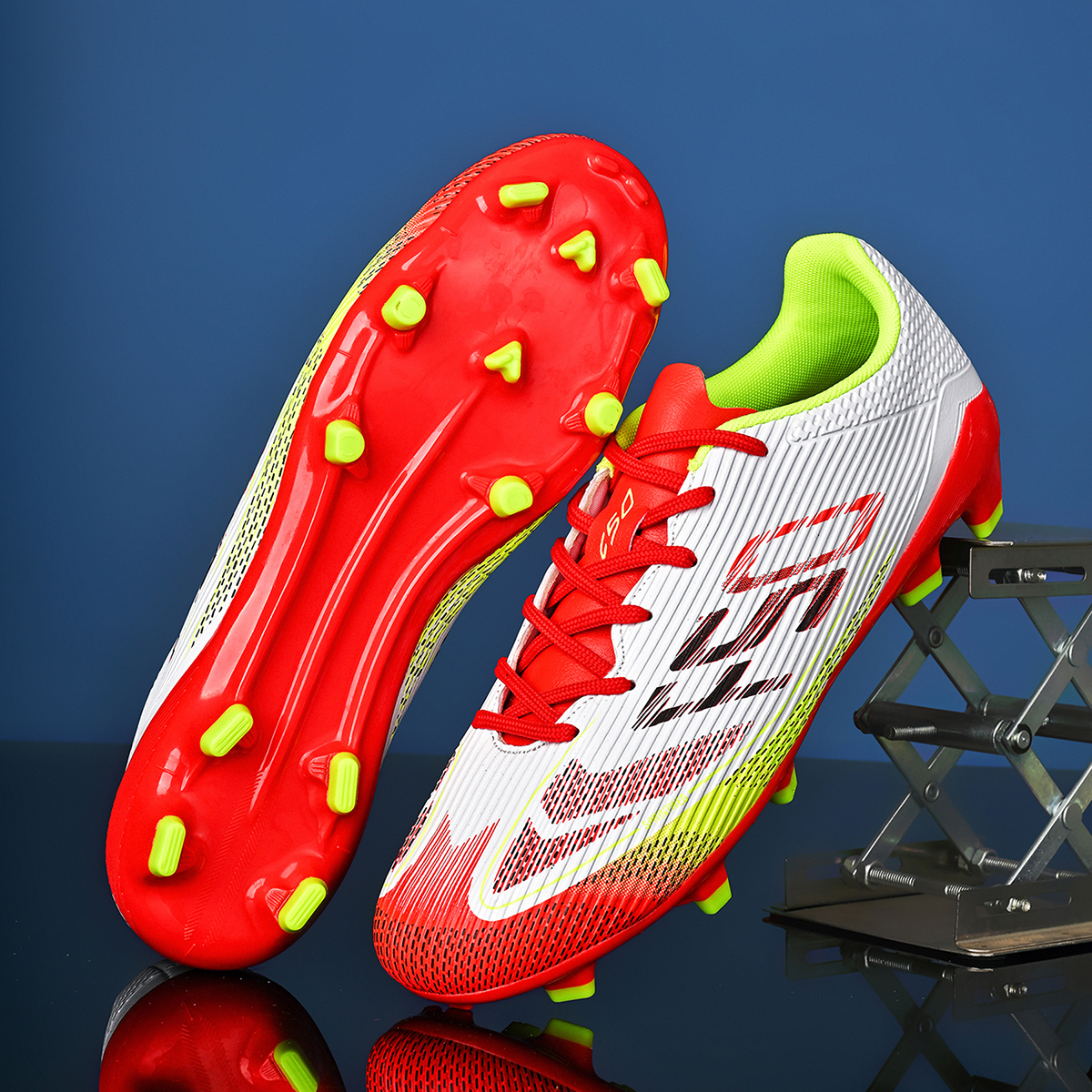 JDQ-002C-Stock Lace-up Firm Ground Football Shoes,EU Sizes 35-45 — 14