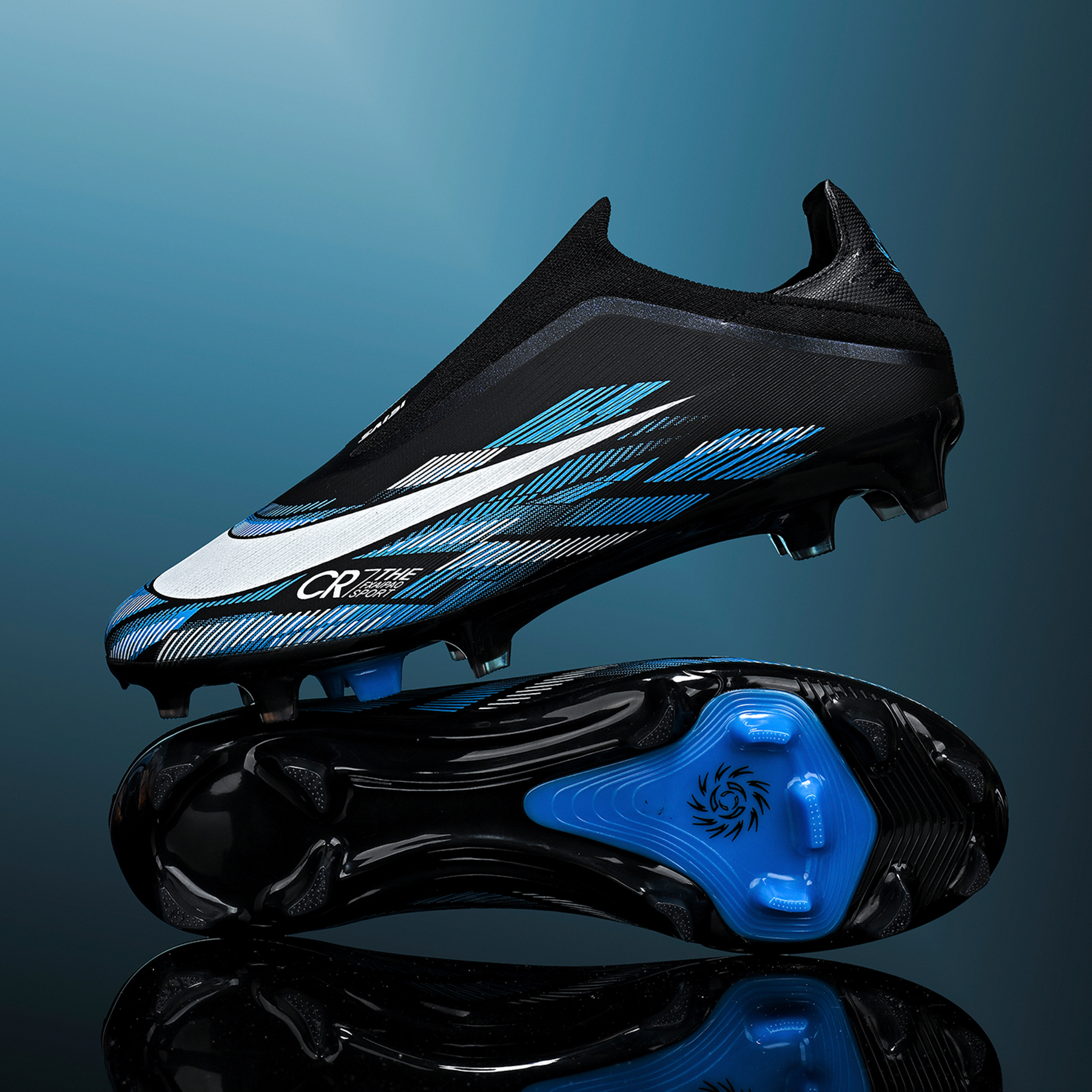 JDQ-003C-Stock Low-cut Firm Ground Football Shoes,EU Sizes 35-45 — 2