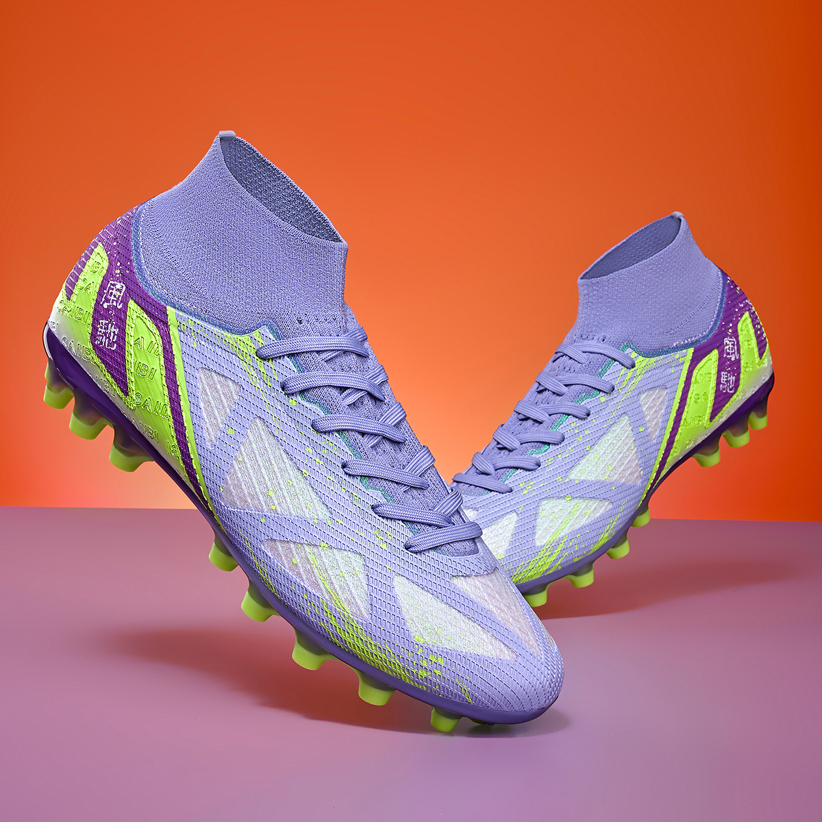3800C-Stock High Top AG Football Shoes,EU Sizes 35-45 — 16