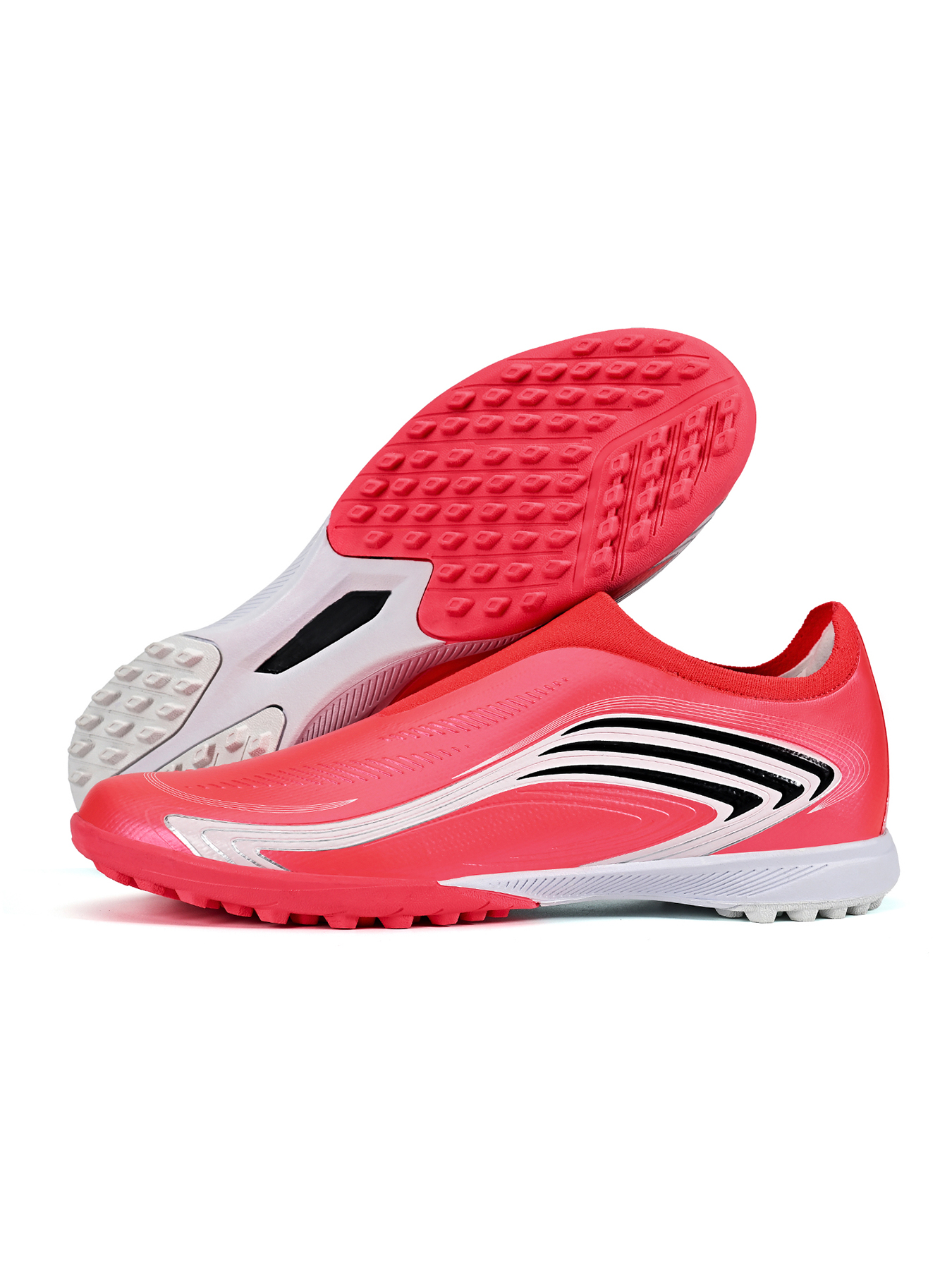 8848S-Stock Slip-on Turf Football Boots, Size 32-45 — 8