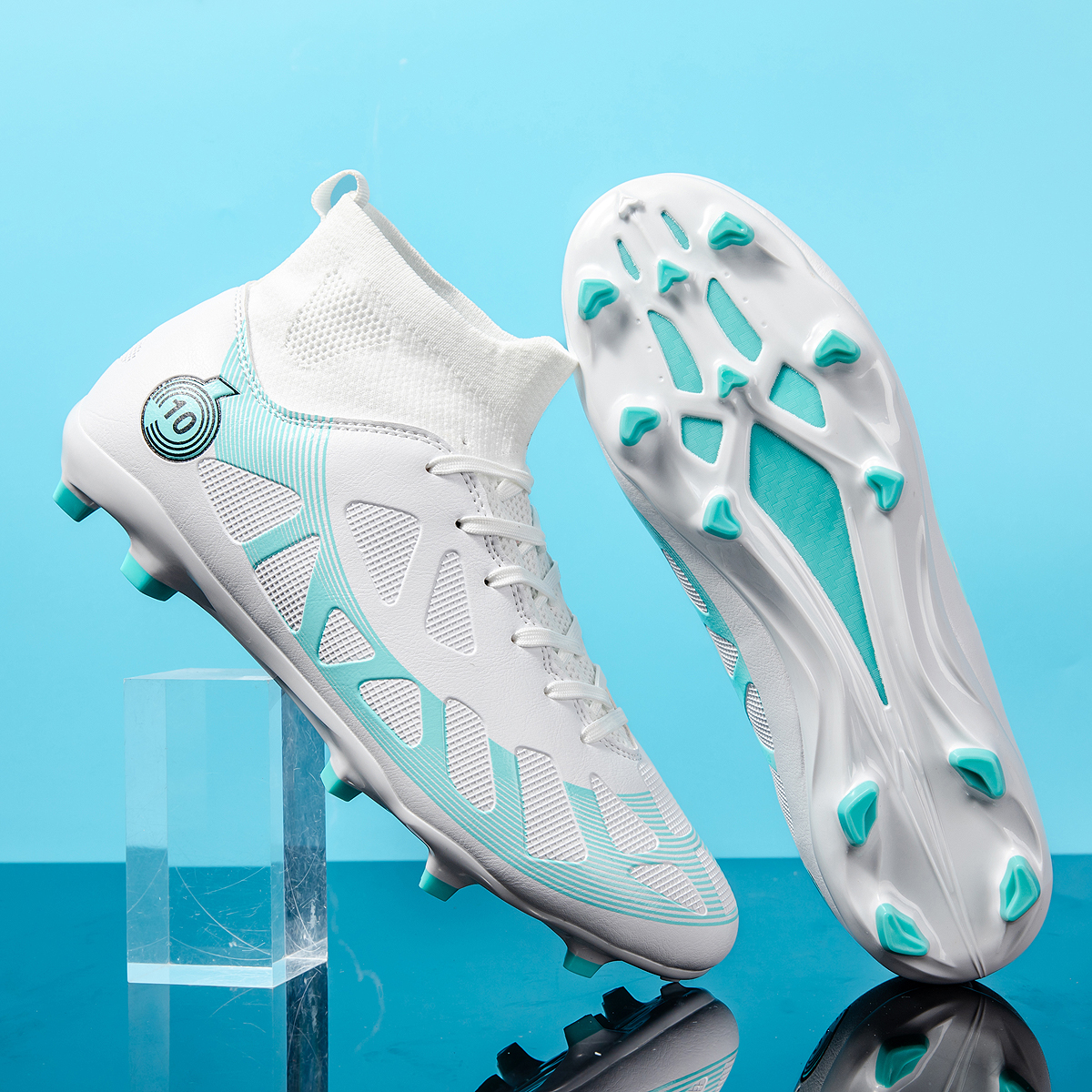 2509C-High-Cut Long Stud Soccer Cleats Sizes 35-46 — 8