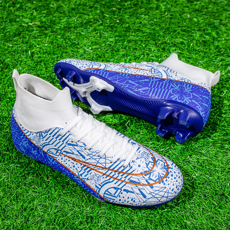 1160C-High-Cut Long-Stud Soccer Training Shoes, Sizes 28-46 — 3