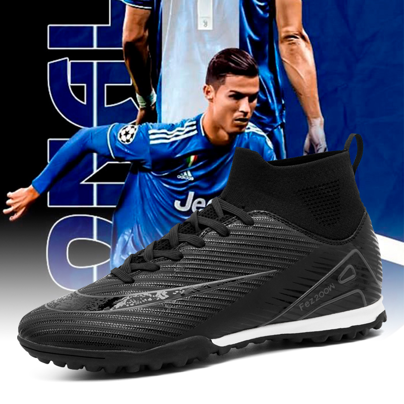 1688S-Lace-Up TF Turf Soccer Shoes with PU Upper and Short Studs, Sizes 35-45 — 9