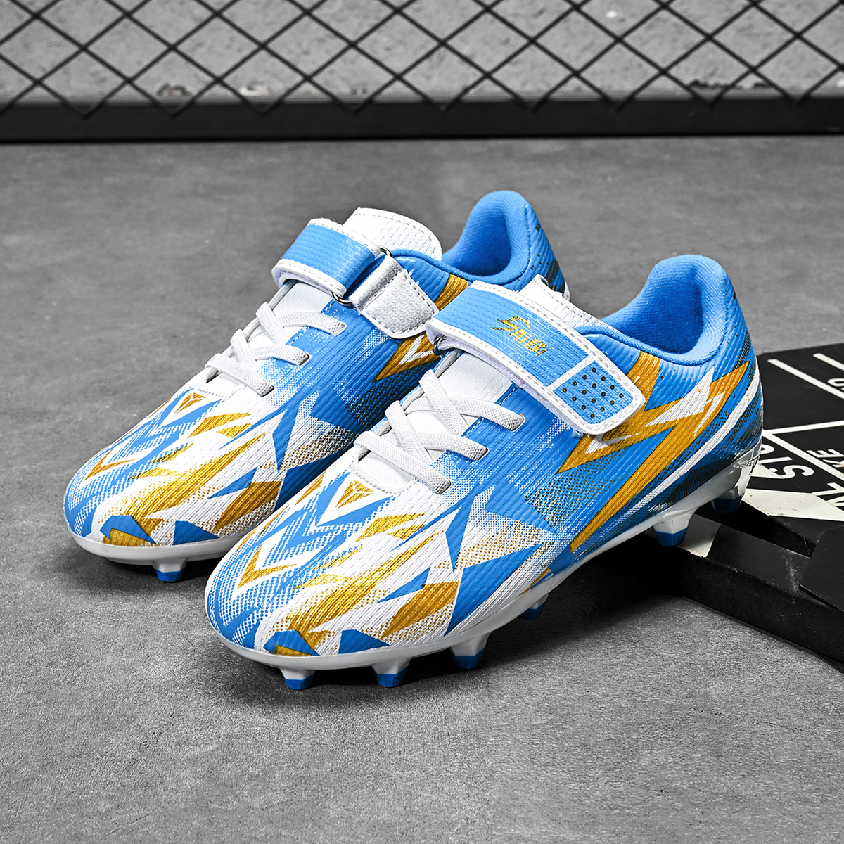 2208C-PU Upper Long Stud Soccer Cleats for Kids Sizes 26-38 — 5
