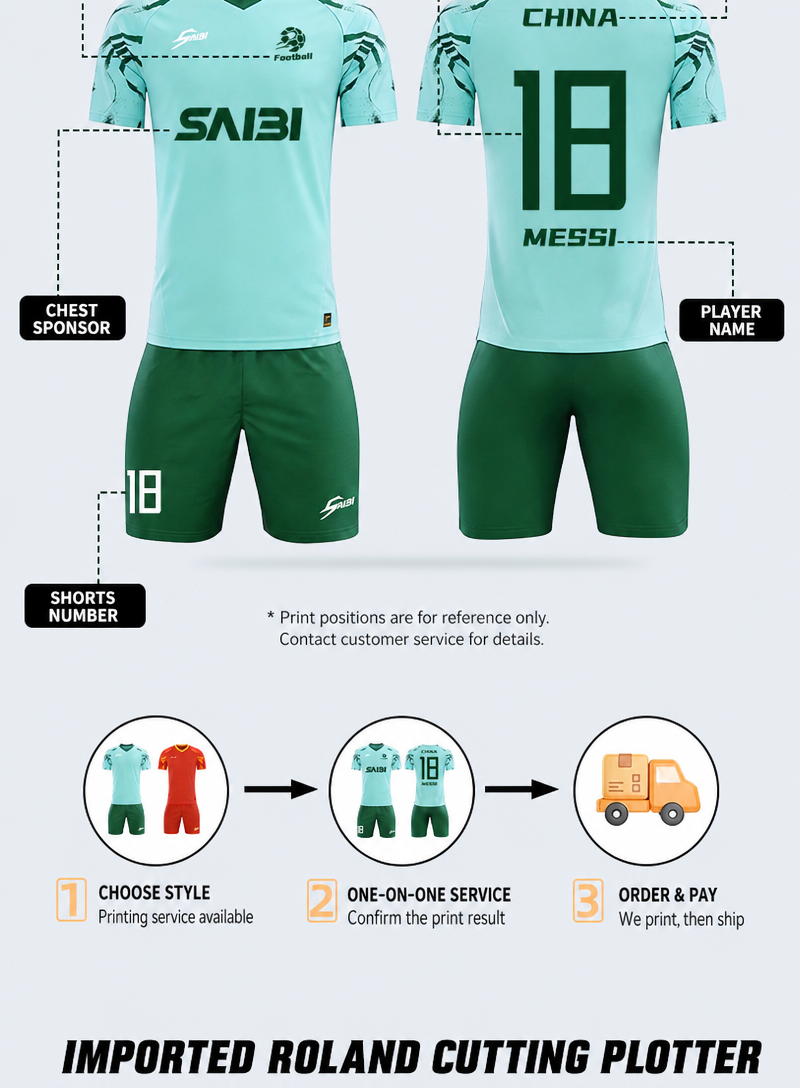 ZDF001-Stock Football Uniforms, Jersey/Shorts — 8