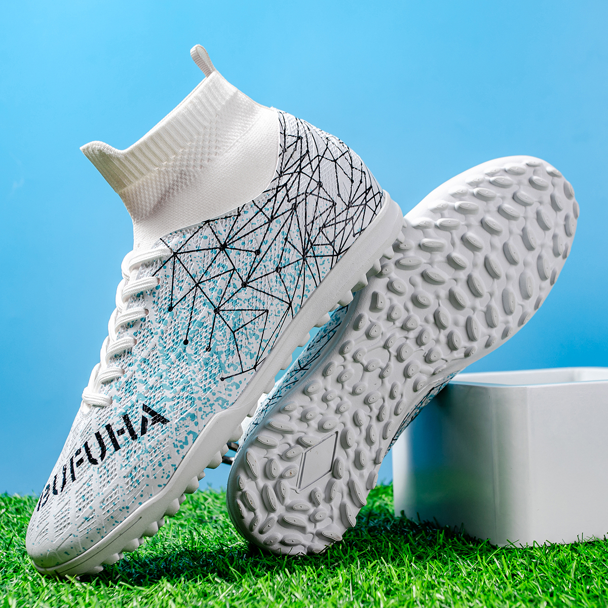 190S-High-Cut Turf Soccer Cleats Sizes 35-45 — 4