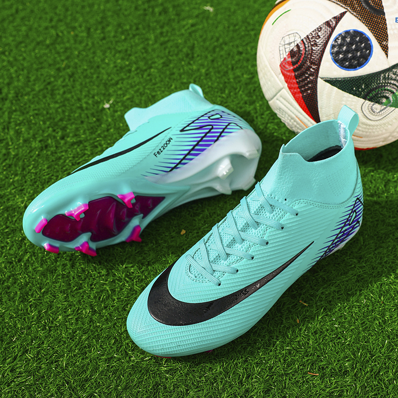 1688C-High-Cut Long-Stud Soccer Cleats with PU Upper, Sizes 32-45 — 3