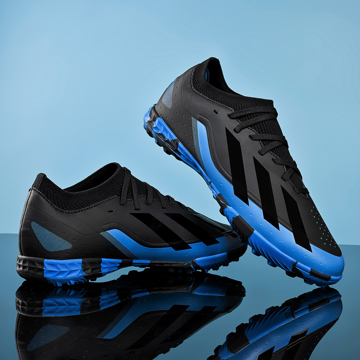 25010S-PU Leather Lace-Up Turf Soccer Cleats Sizes 32-45 — 6
