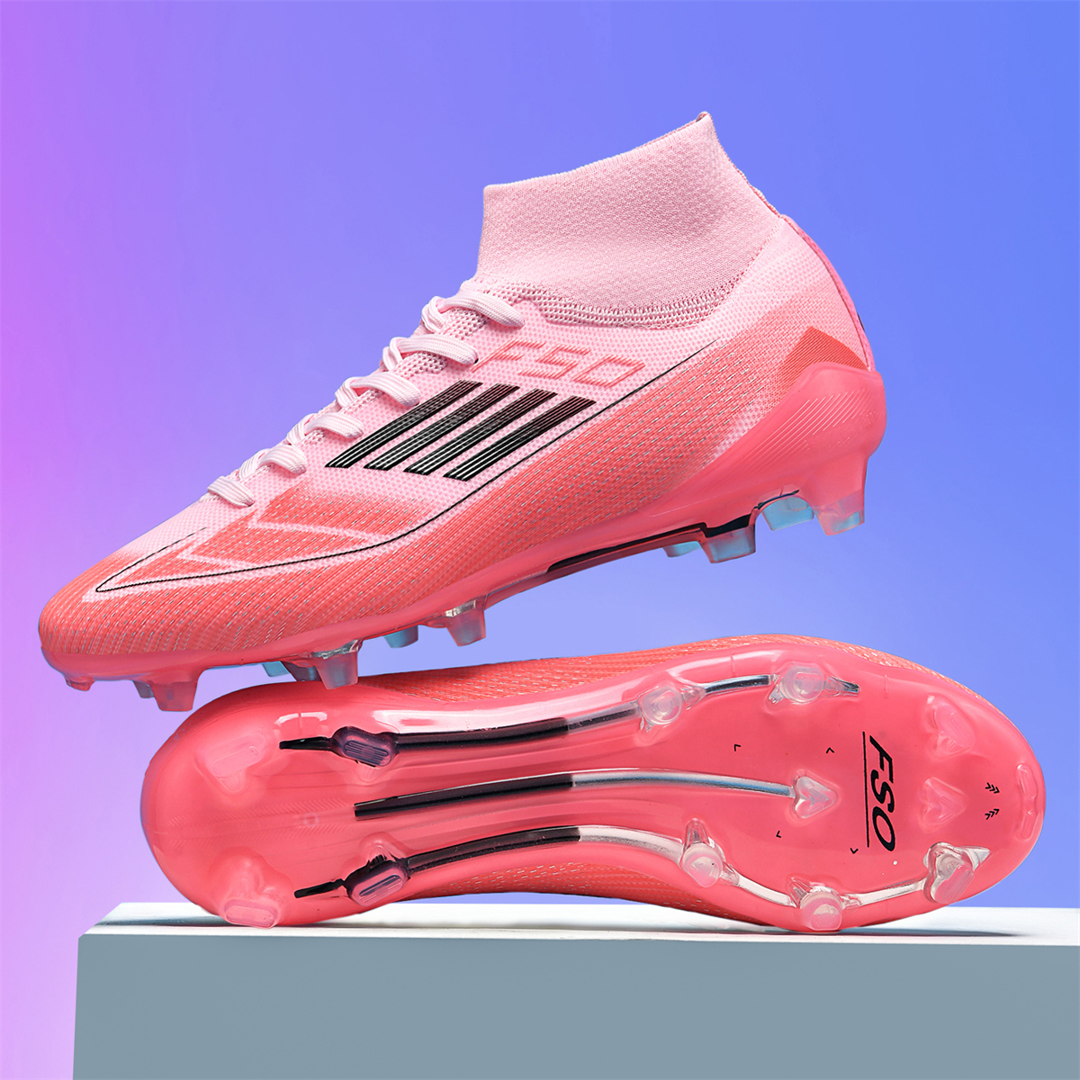 F004C-Stock High Top FG Football Shoes,EU Sizes 35-45 — 8
