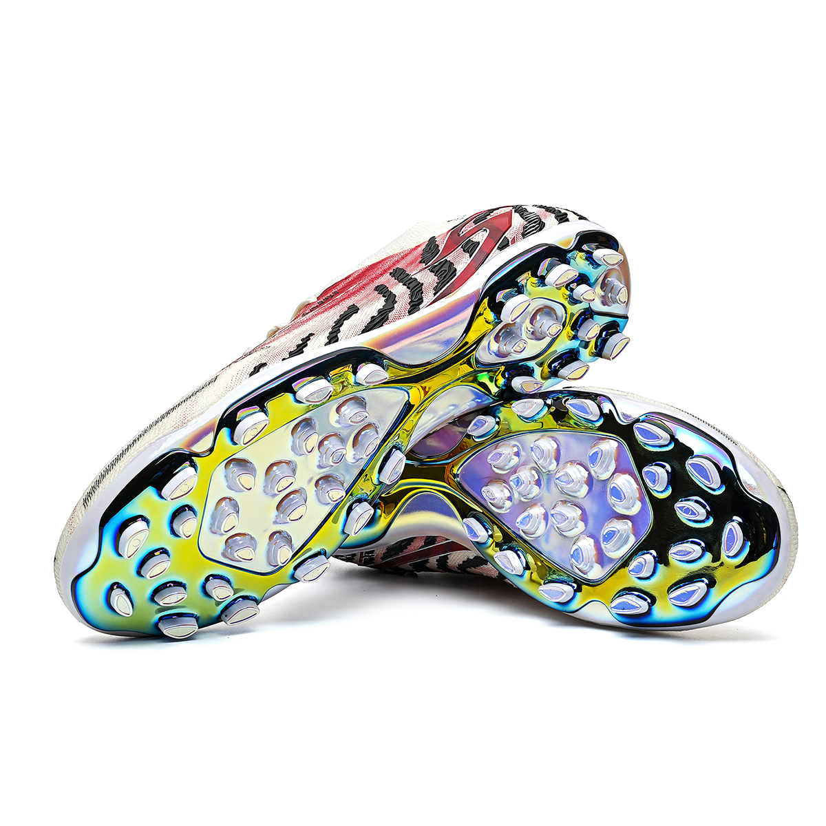 3649MJ-TPU Long-Stud Soccer Cleats with Holographic Gold Sole, Sizes 35-45 — 6