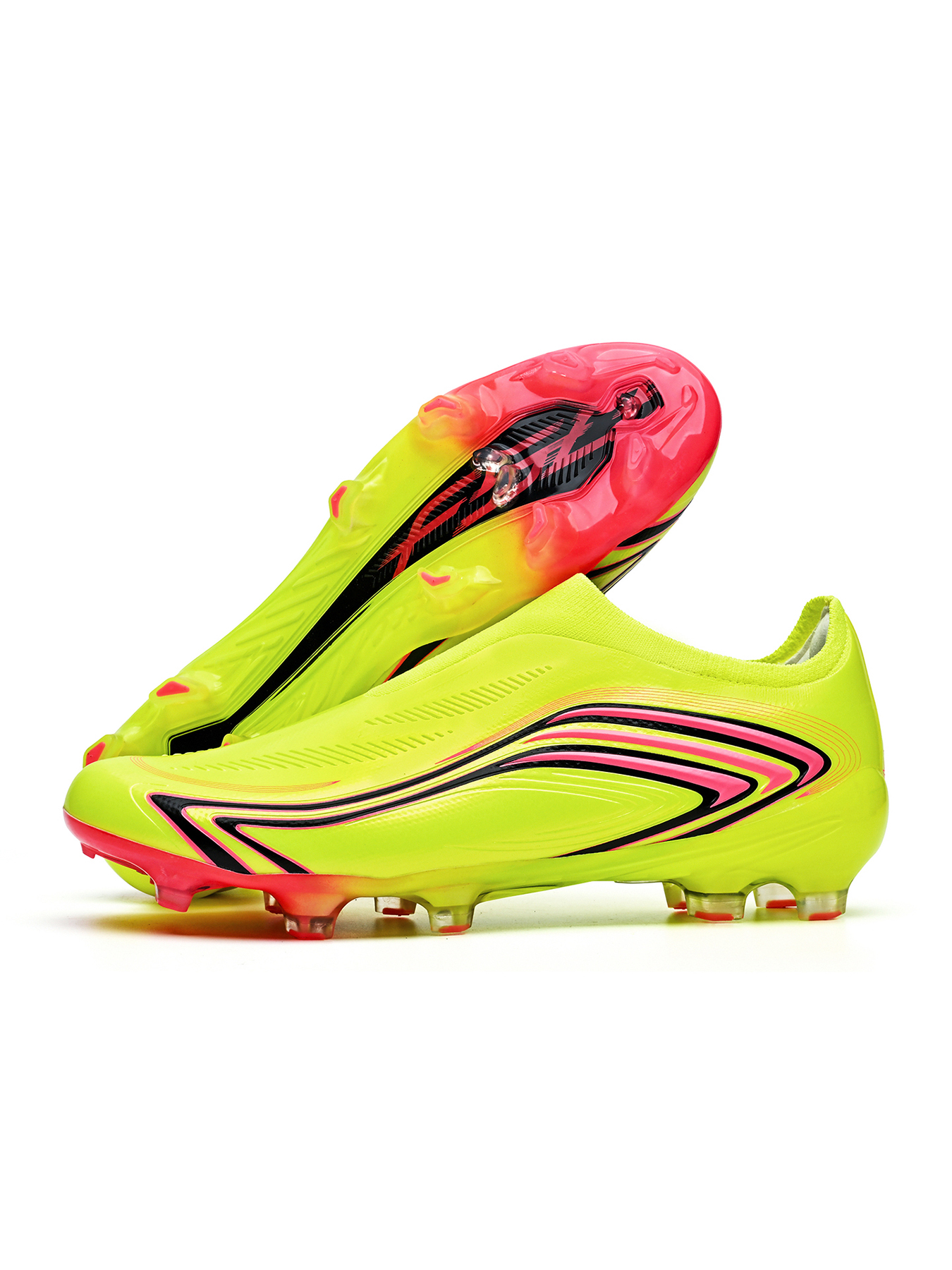 8848C-Stock Slip-on Long Stud Football Boots, Size 32-45 — 10