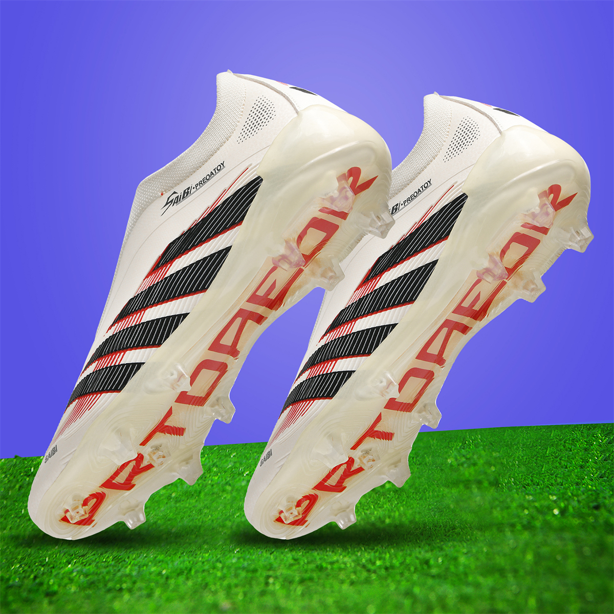 3435C-TPU Seamless Long Stud Soccer Cleats Sizes 35-45 — 1