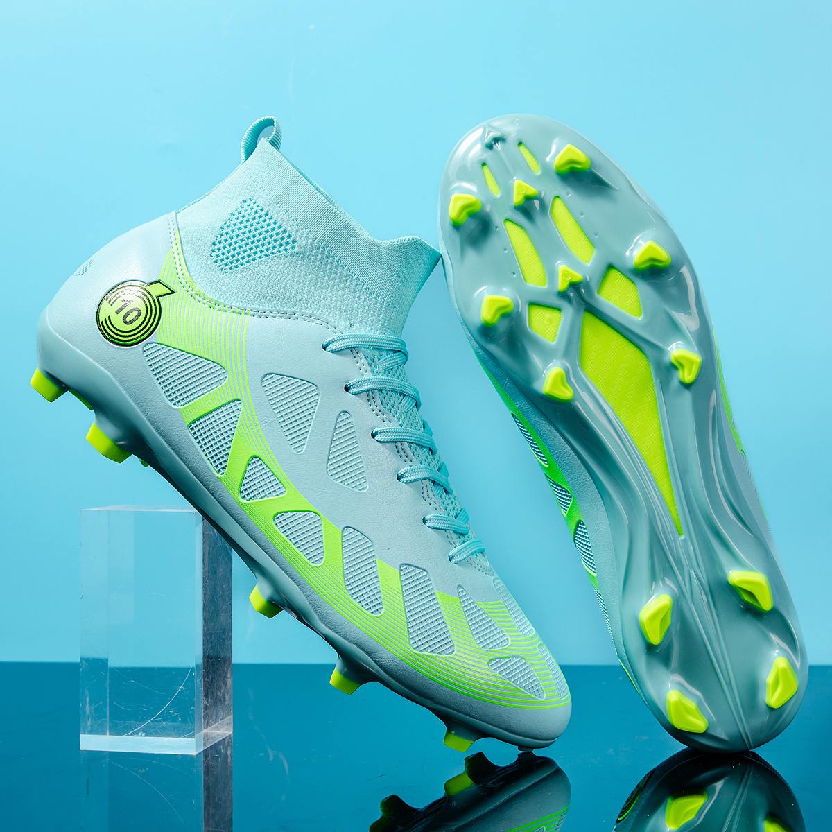 2509C-High-Cut Long Stud Soccer Cleats Sizes 35-46 — 12