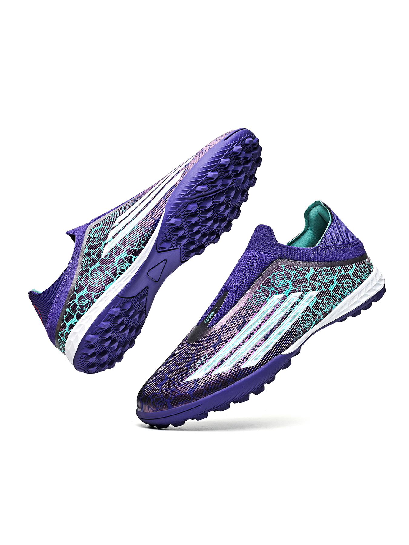 8553S-Stock Slip-on Turf Football Boots, Size 33-45 — 5