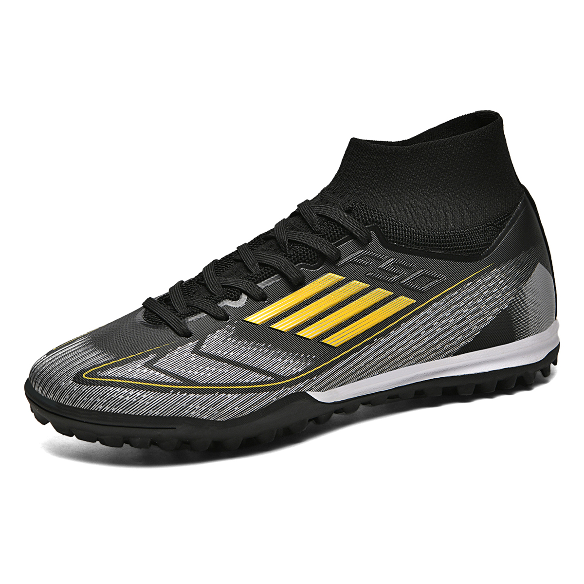 F004S-Stock High Top TF Football Shoes,EU Sizes 35-45