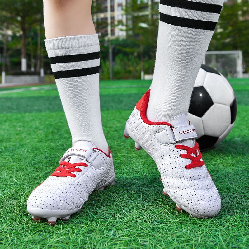 3368C-Lace-Up Low-Cut Long Stud Soccer Cleats Sizes 28-39 — 5