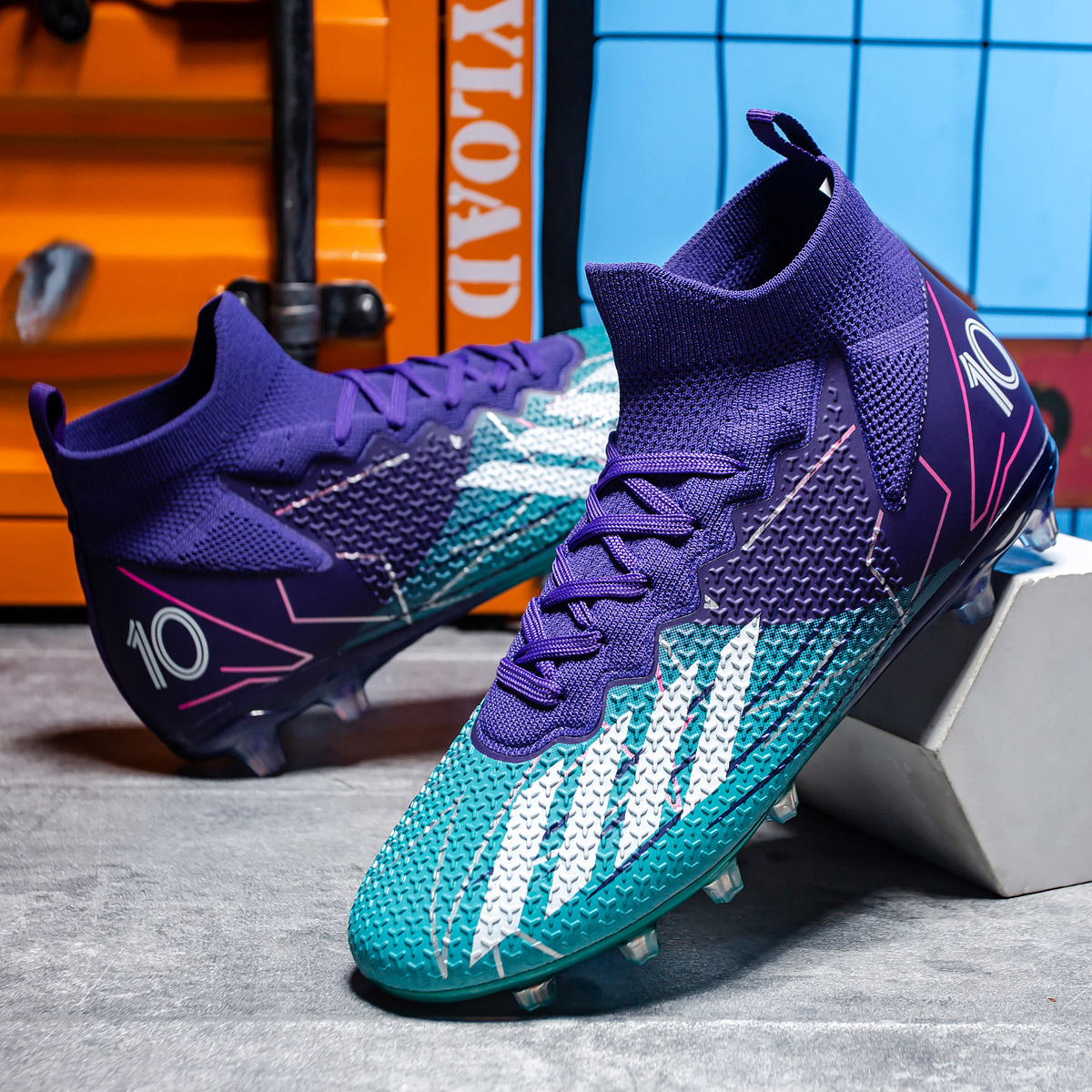95KC-Stock High Heel FG Football Shies-EU Sizes 35-45 — 1