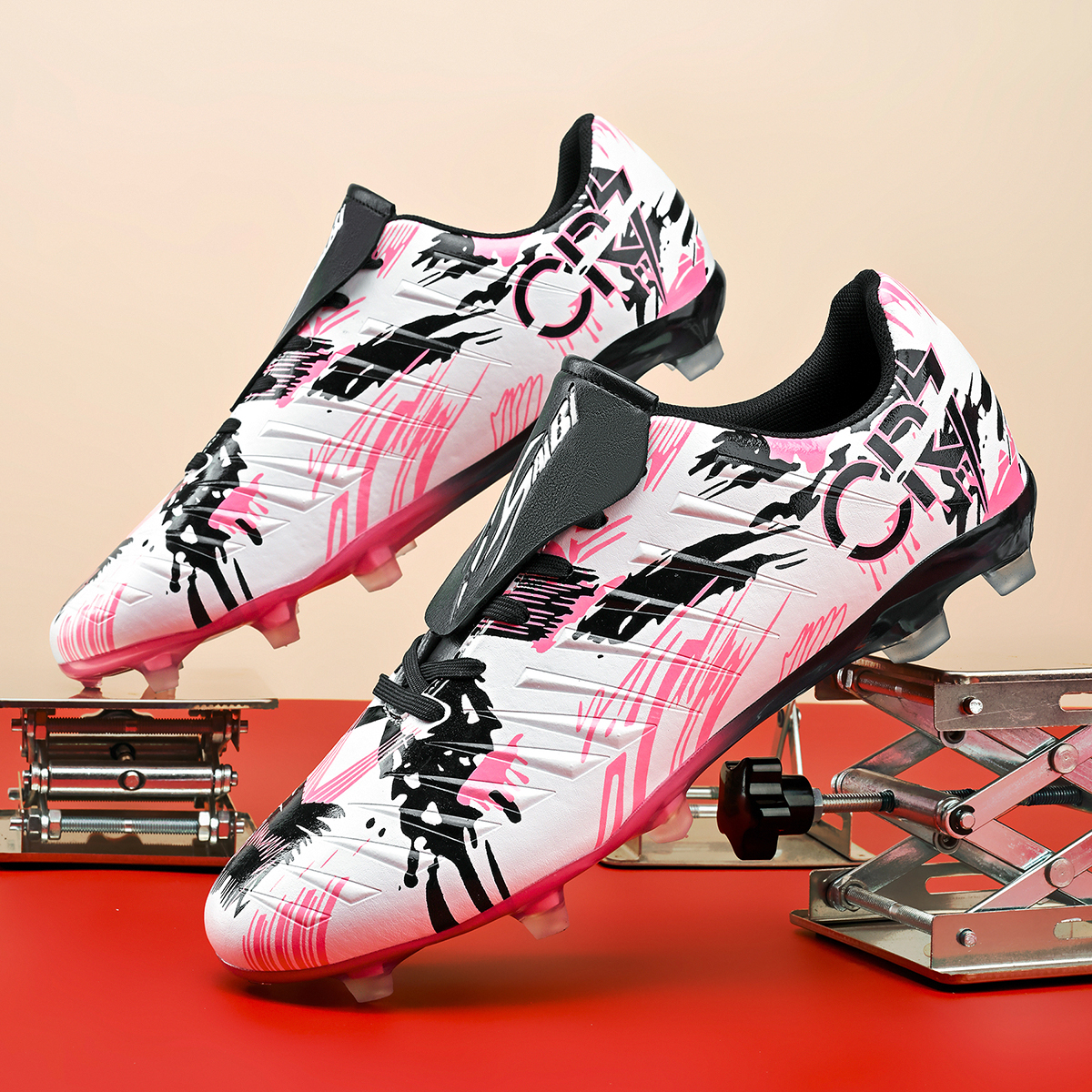 S-0377C-Stock Fold-Over Tongue FG Football Shoes — 15