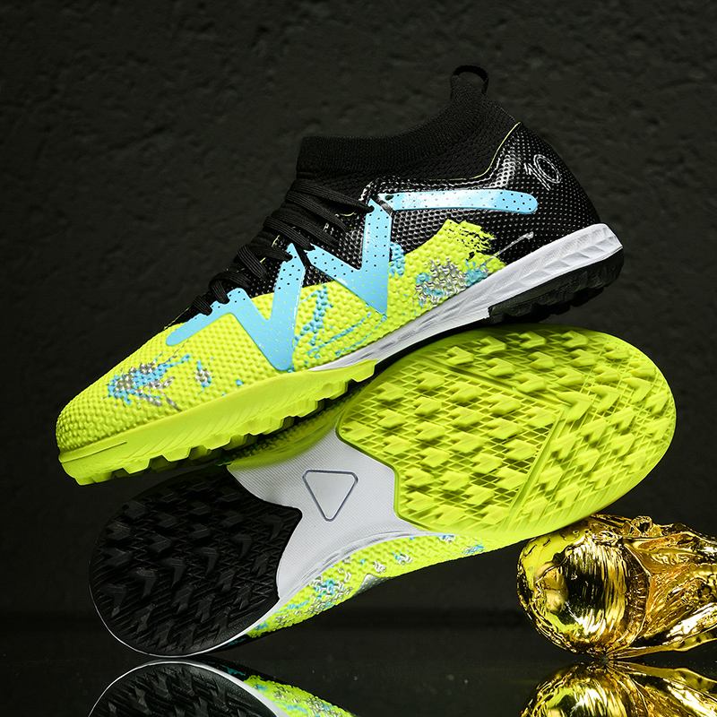99KS-Stock High Top TF Football Shoes,EU Sizes 35-45 — 4