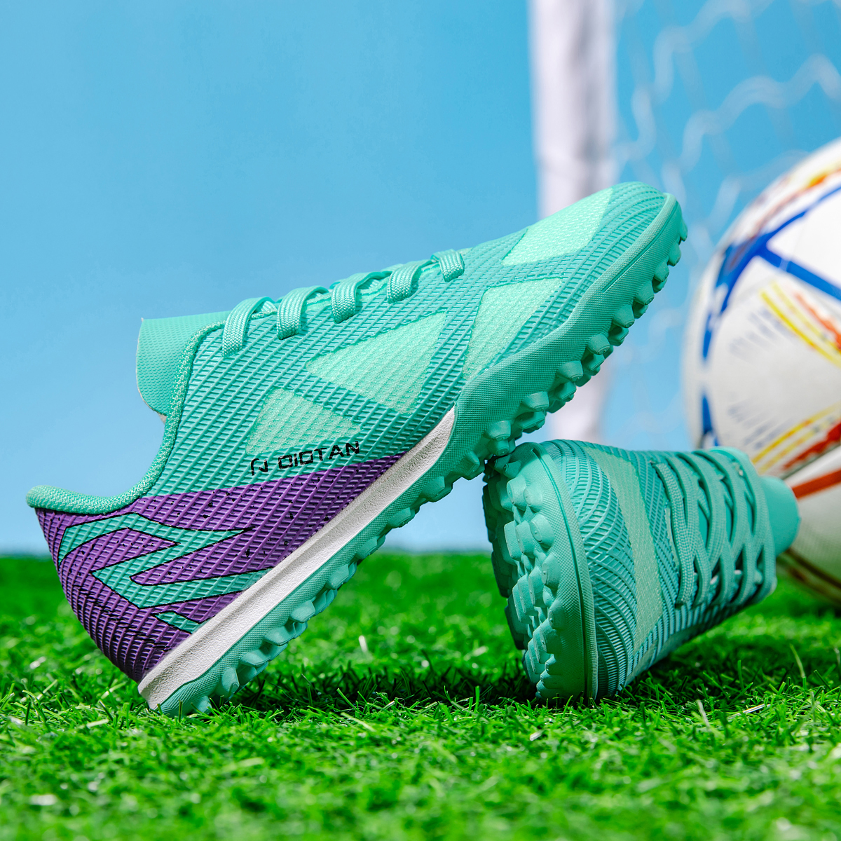 2450S-Lace-Up Low-Cut Turf Soccer Cleats Sizes 30-38 — 2