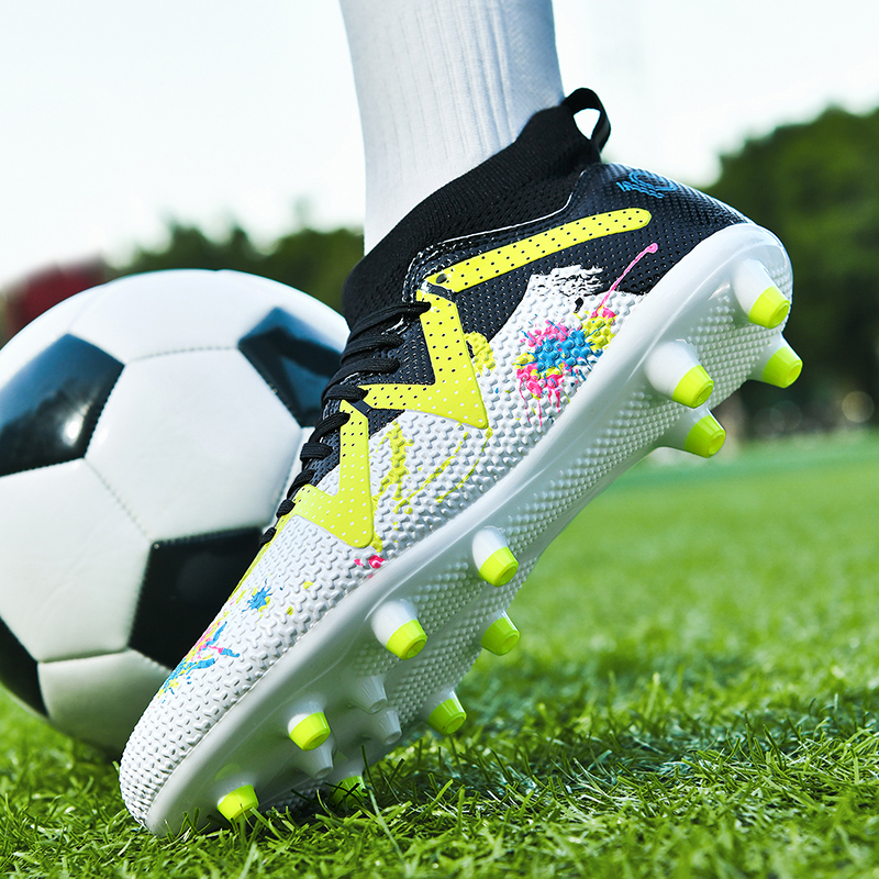 99KC-Stock High Top Football Shoes,EU Sizes 35-45 — 2