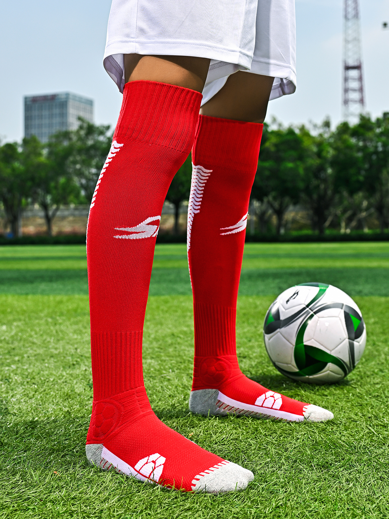SBWZ-003-Long Football Socks with Thick Terry Sole, Sizes S-L — 10