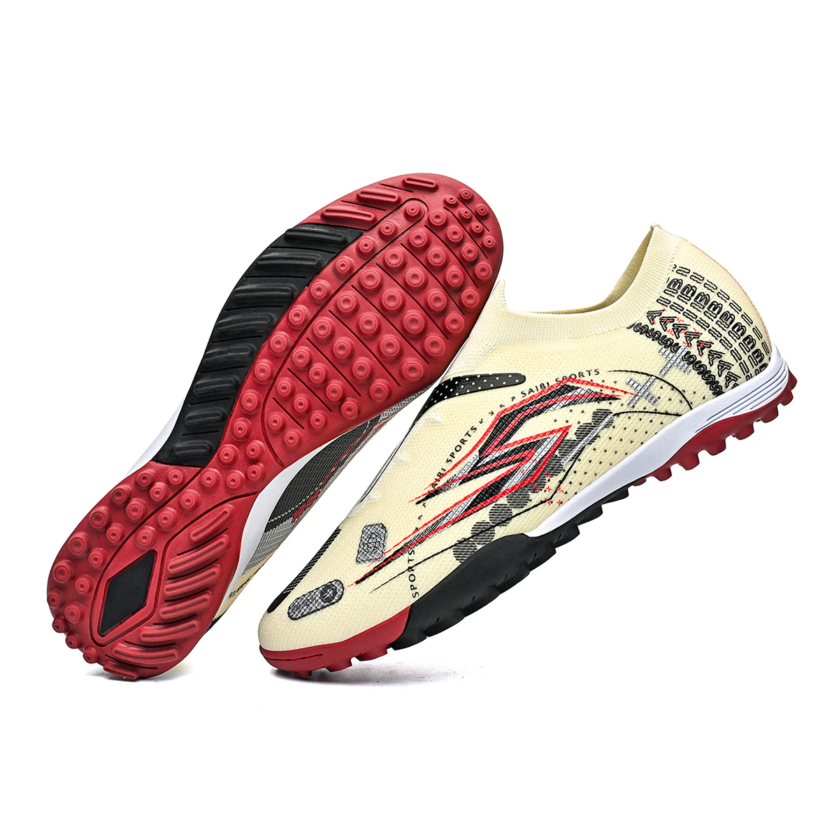 3942S-Stock Slip-on TF Football Shoes,EU Sizes 35-45 — 6