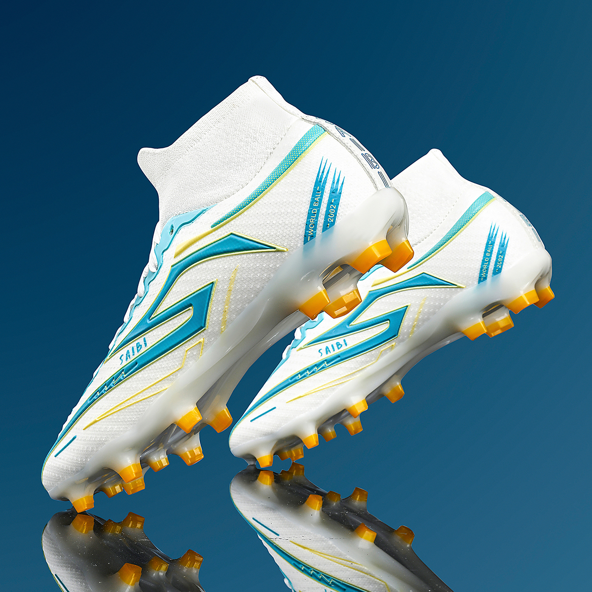3366C-TPU High-Cut Lace-Up Long Stud Soccer Cleats Sizes 35-45 — 4