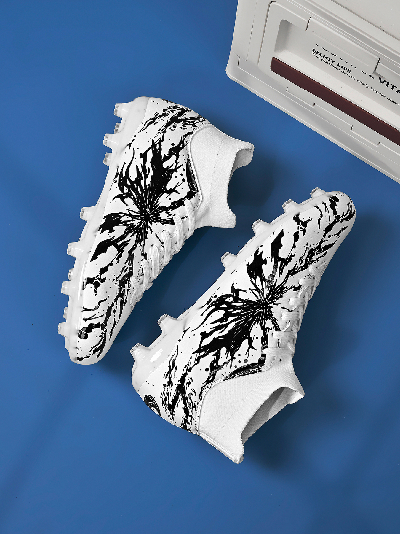 2202C-Stock High-cut Lace-up AG Football Shoes — 9