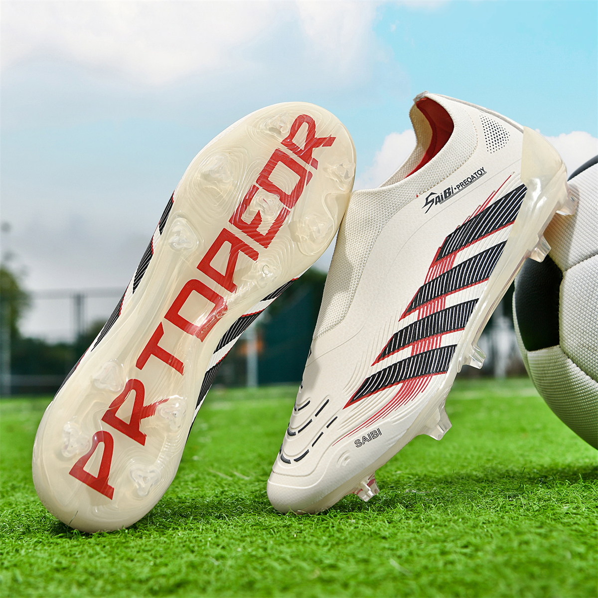 3435C-TPU Seamless Long Stud Soccer Cleats Sizes 35-45 — 6