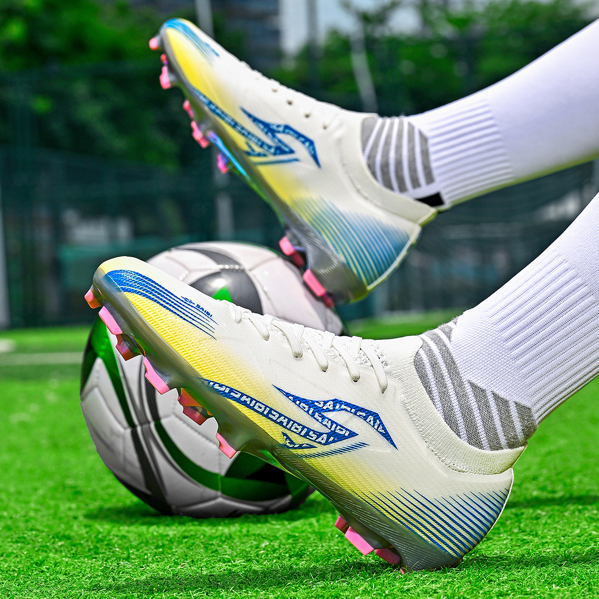 3618J035FS-Low-Cut Soccer Shoes with Holographic Gold Sole, Sizes 35-45 — 10