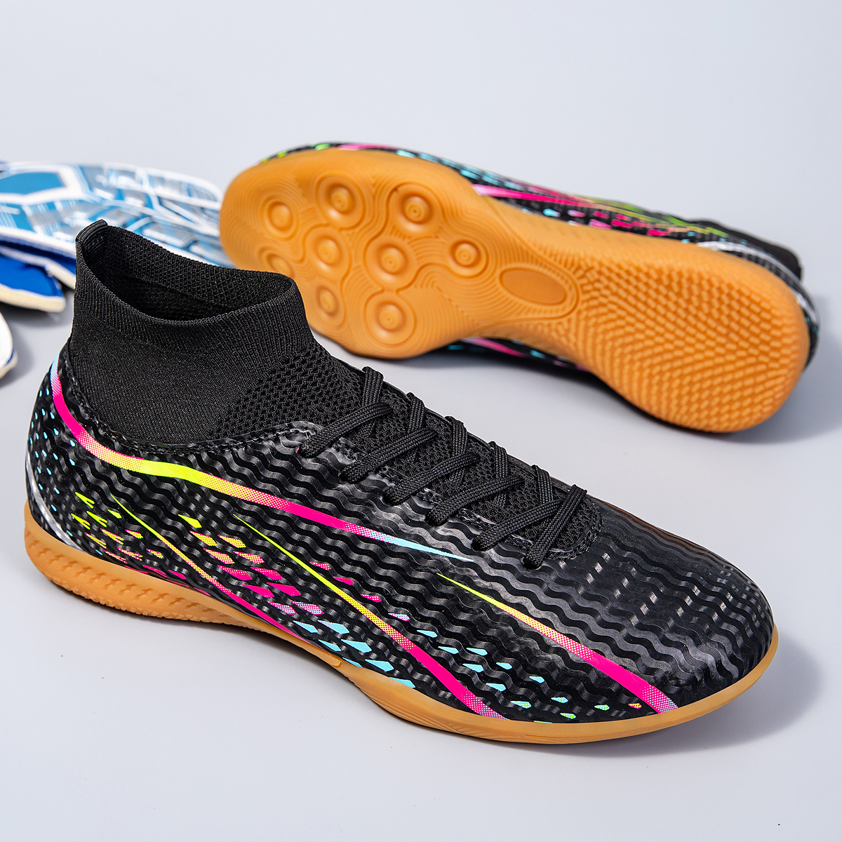 8070P-Stock Lace-up Football Shoes,EU Sizes 38-45 — 8