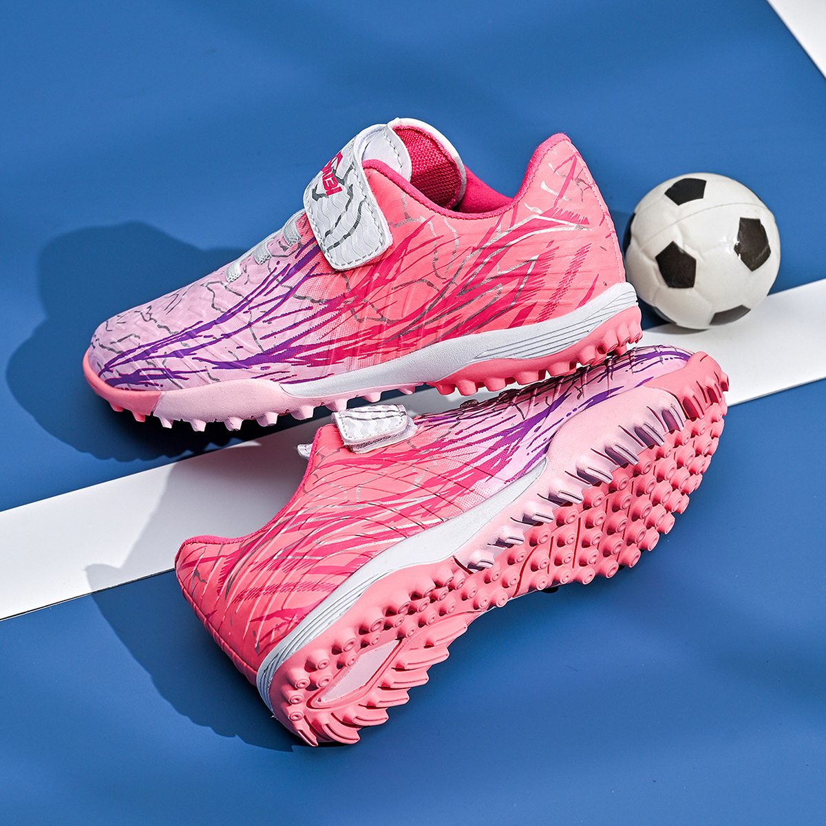 2210S-PU Kids' Turf Soccer Cleats Sizes 26-38 — 8