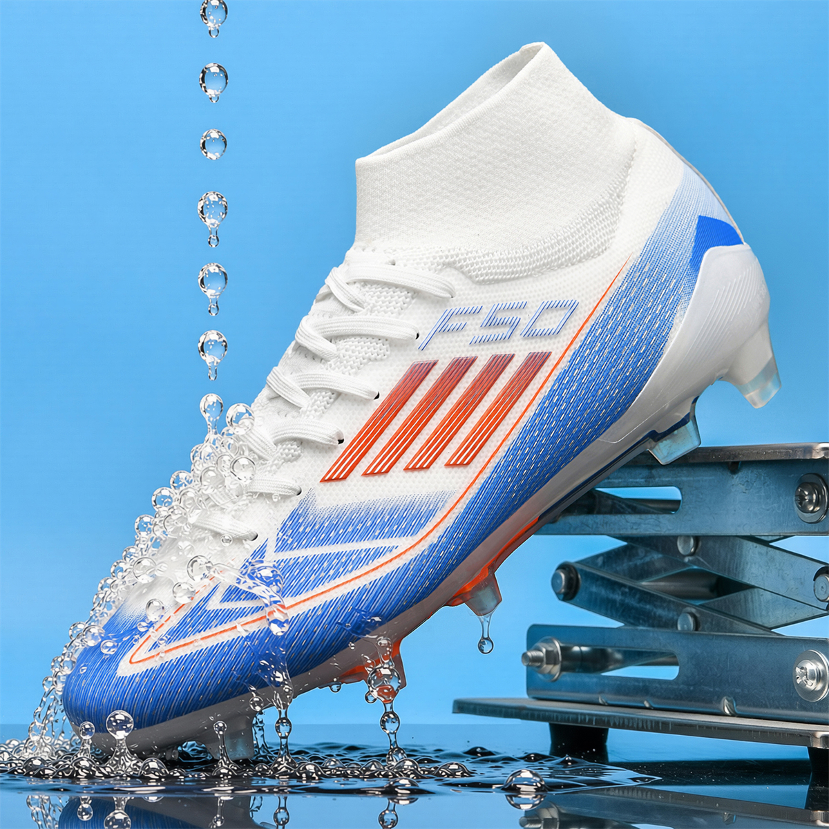 F004C-Stock High Top FG Football Shoes,EU Sizes 35-45 — 4