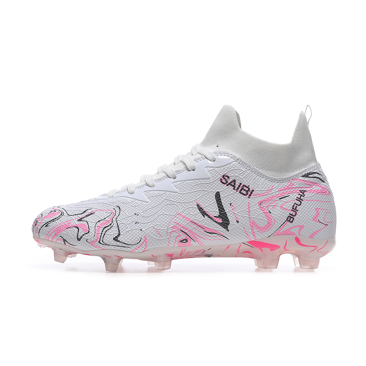 8010C-Stock High Heel FG Football Shoes,EU Sizes 39-45