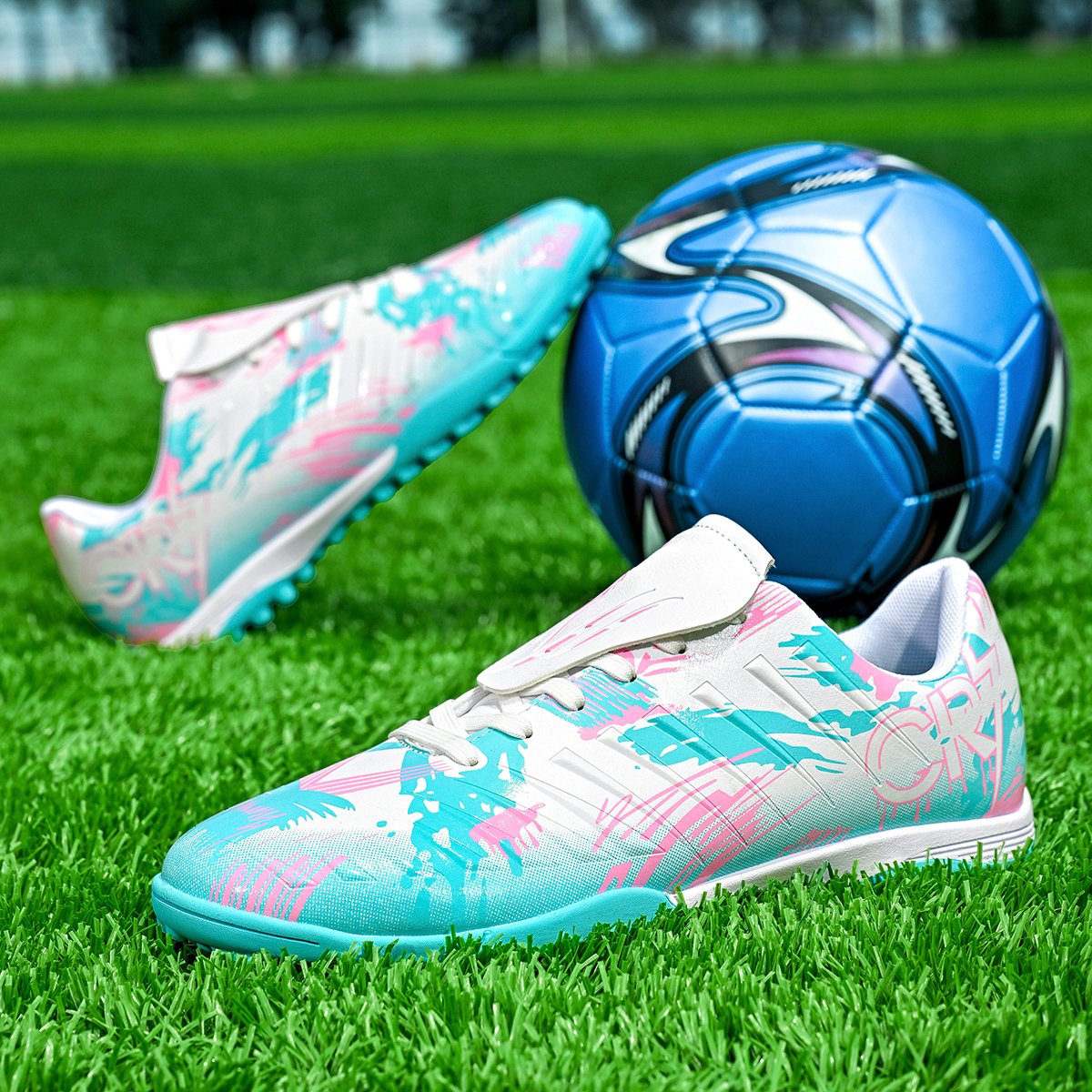S-0377S-Stock Fold-Over Tongue TF Football Shoes — 5