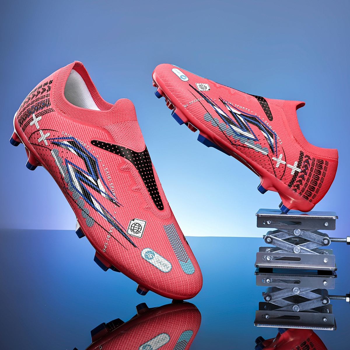 3942C-Stock Slip-on FG Football Shoes,EU Sizes 35-45 — 6