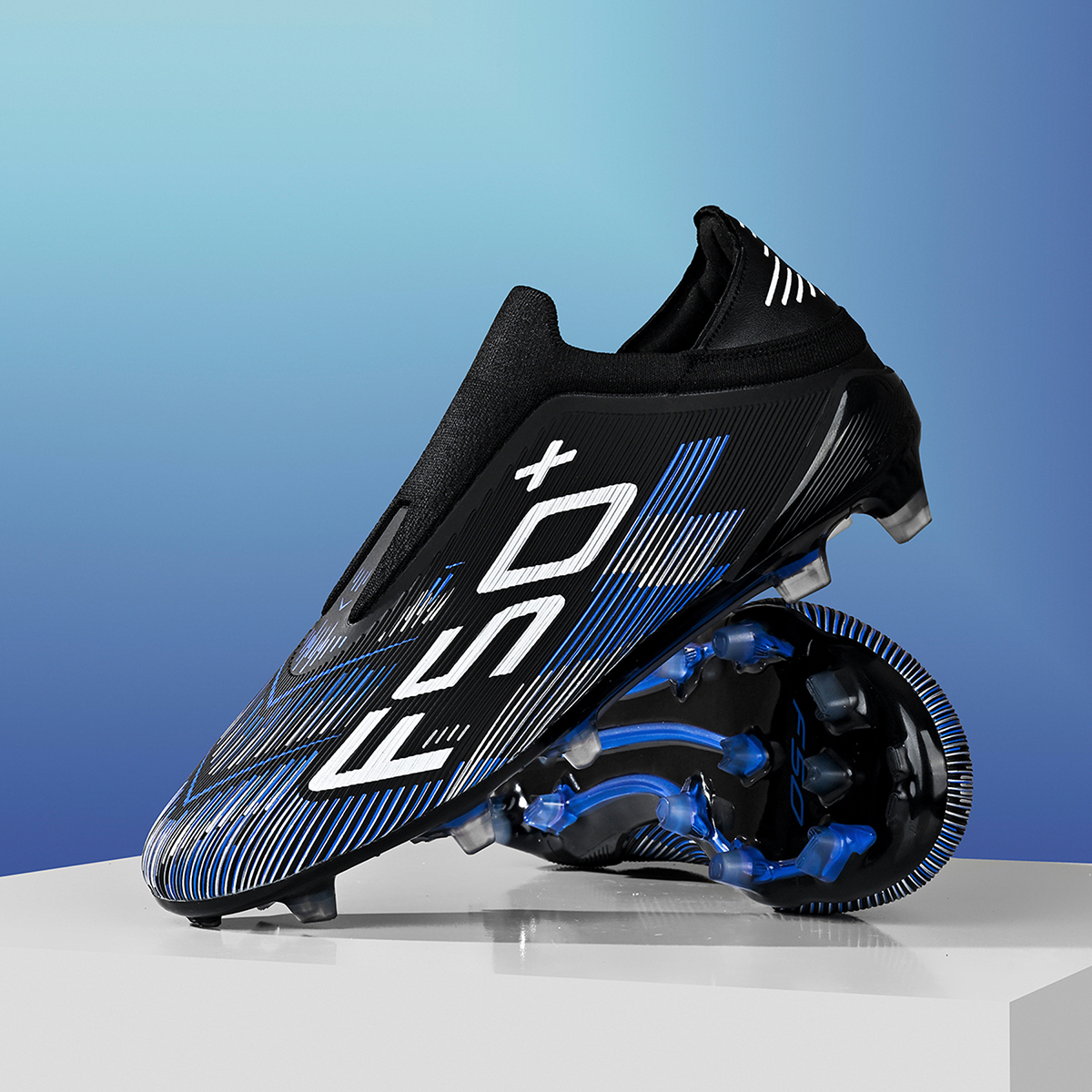 1805C-TPU Seamless Upper Long Stud Soccer Shoes Football Cleats Sizes 32-45 — 9