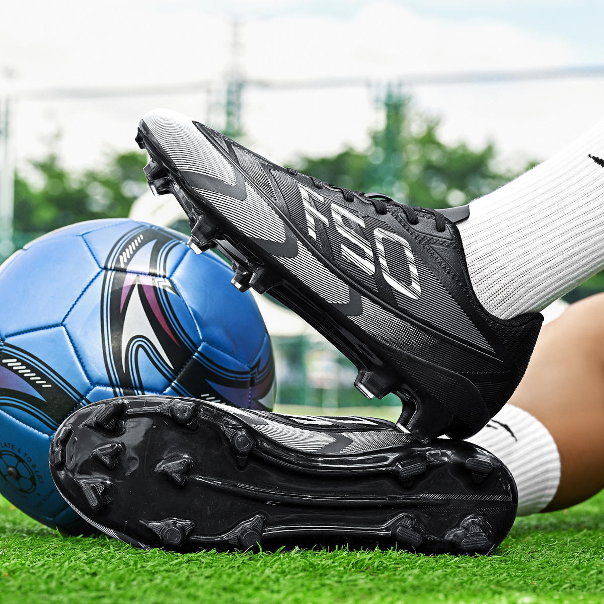 DF001C-Stock Lace-up FG Football Shoes,EU Sizes 35-45 — 4