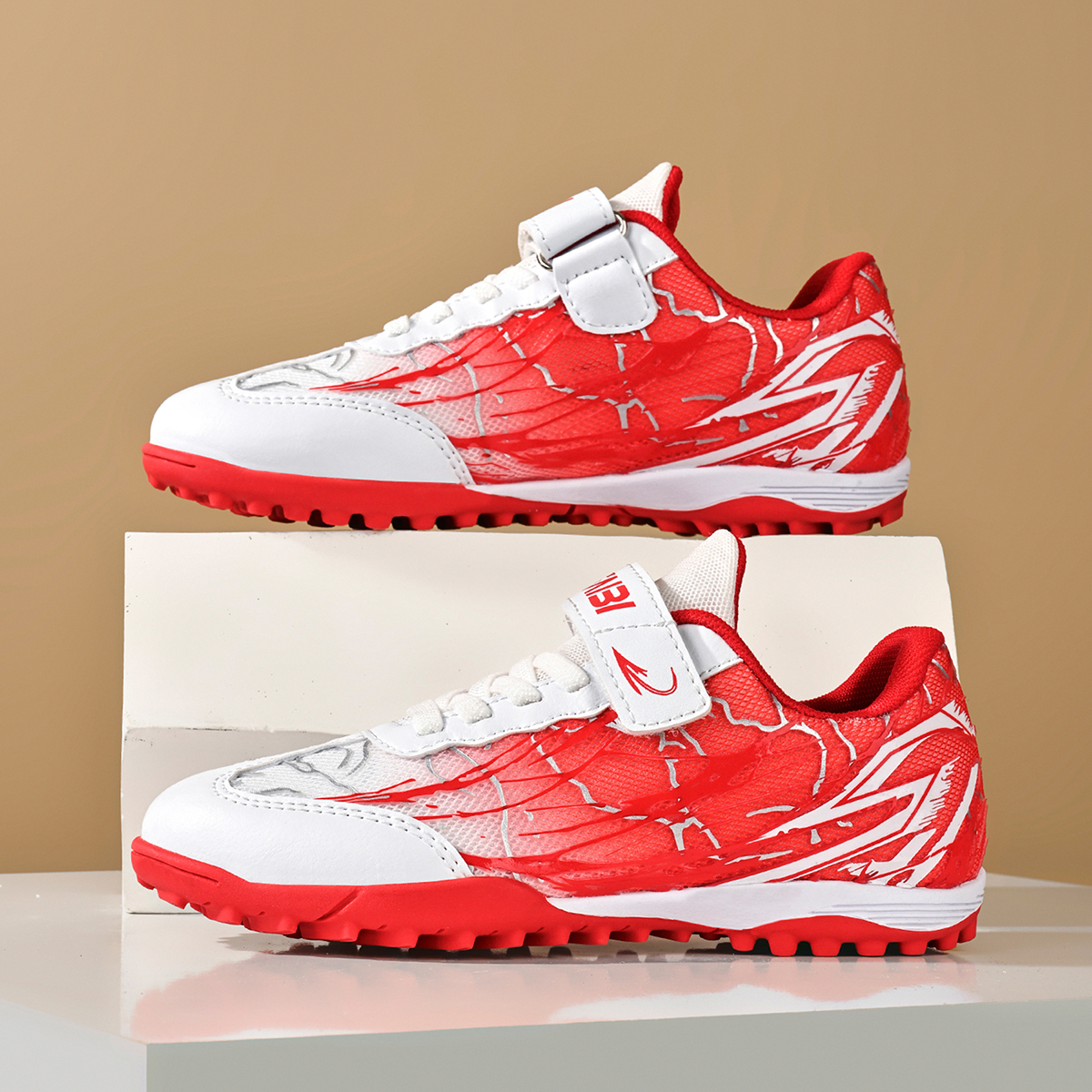 2033S-Kids' Mesh Upper Soccer Shoes Sizes 28-39 — 11