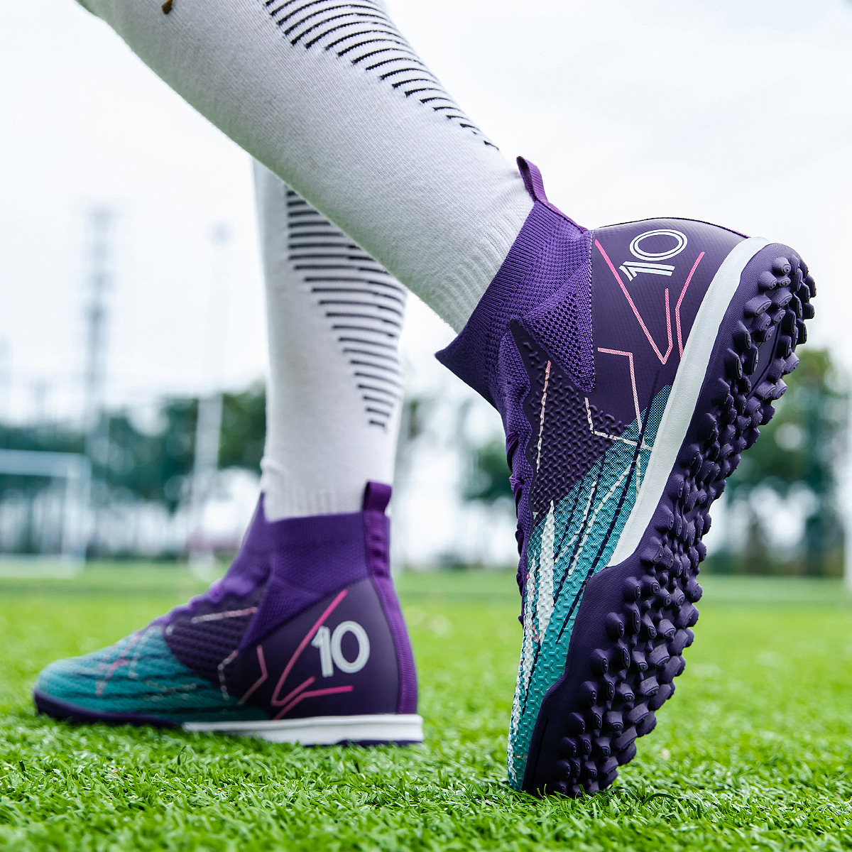 95KS-Stock High Top TF Football Shoes,EU Sizes 35-45 — 14